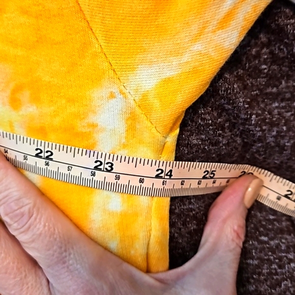 AC/DC Crop Tie Dye Hoodie - Official Merch - Picture 11 of 14